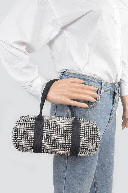 Mini Rhinestone Duffel Bag