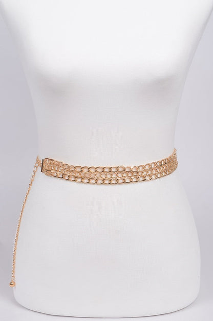 Three Layer Fashion Chain Belt