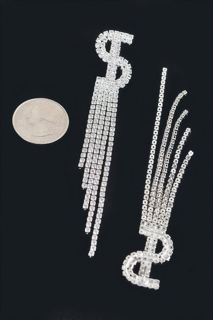 Rhinestone Tassel Earring