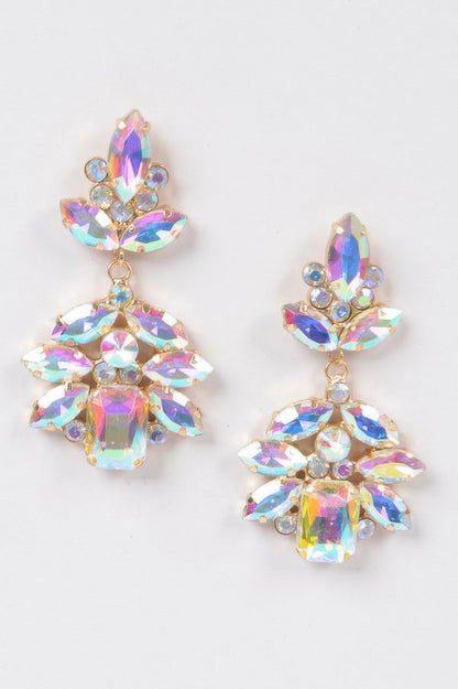 Multi Stone Party Earrings