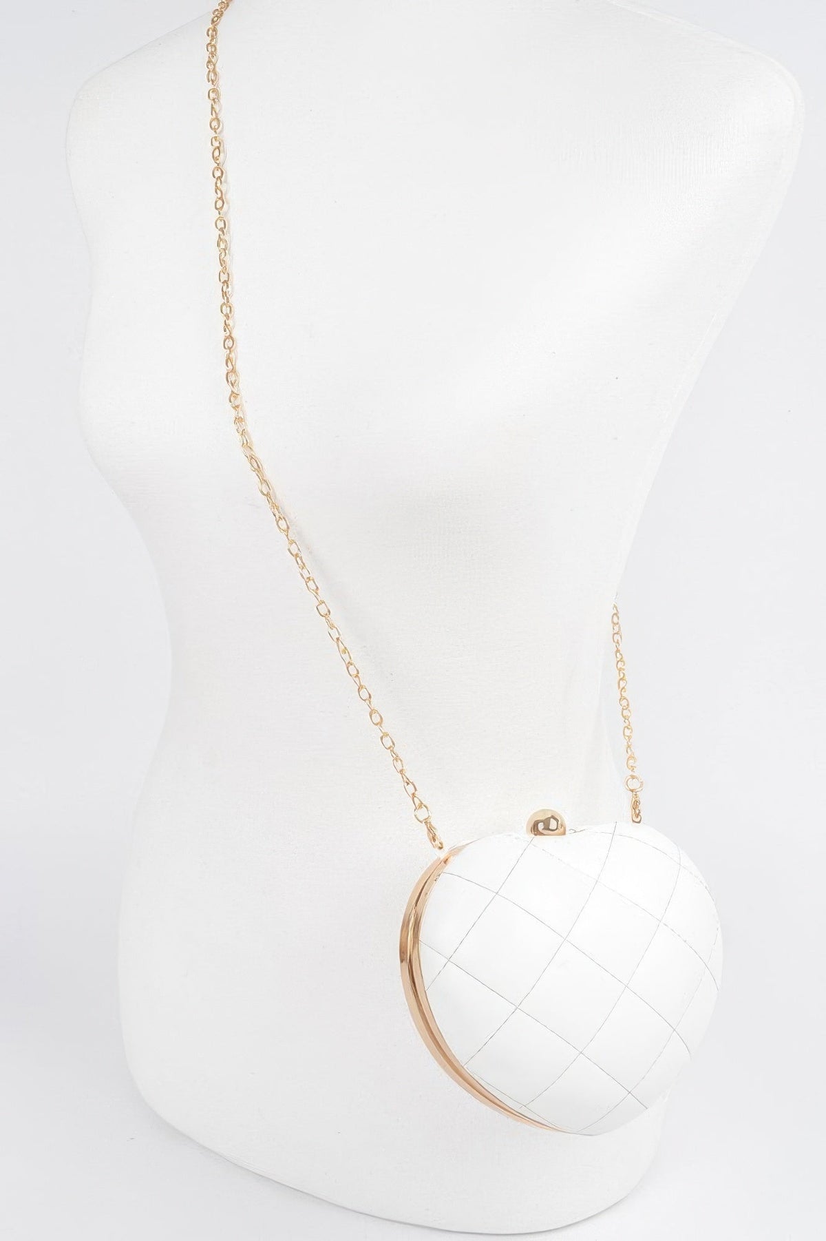 Quilted Heart Crossbody Bag