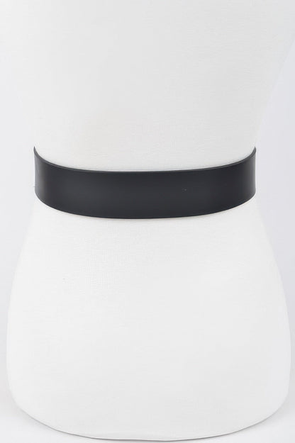 Rhinestone Round Buckle Plus Size Belt