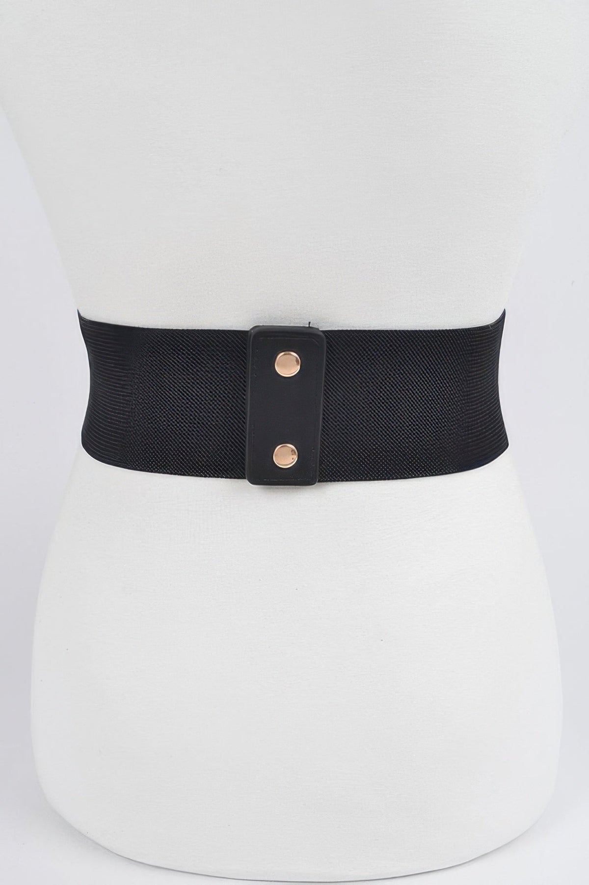 Metal Buckle Plus Size Elastic Belt
