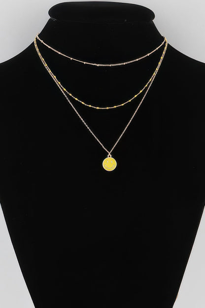 Multi Happy Face Necklace