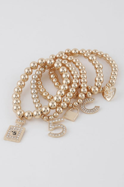 Beaded Luxury Charms Bracelet