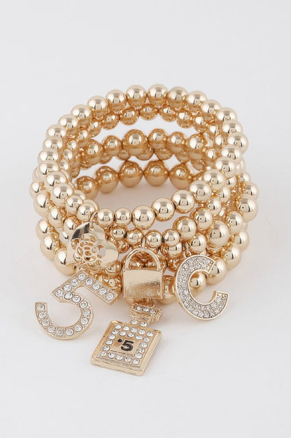 Beaded Luxury Charms Bracelet
