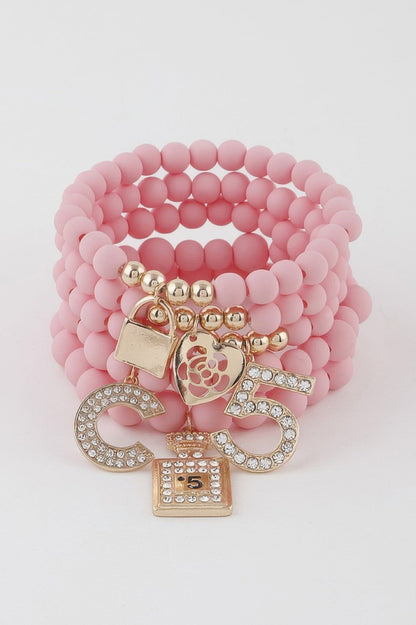 Beaded Luxury Charms Bracelet