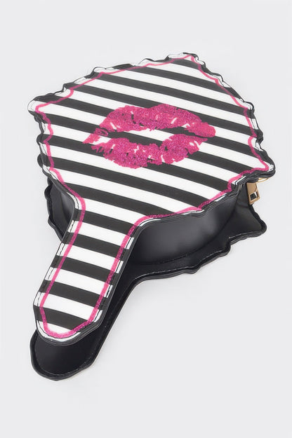 Lips Hair Brush Clutch