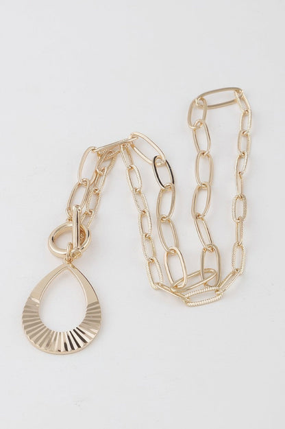 Teardrop Toggle Necklace