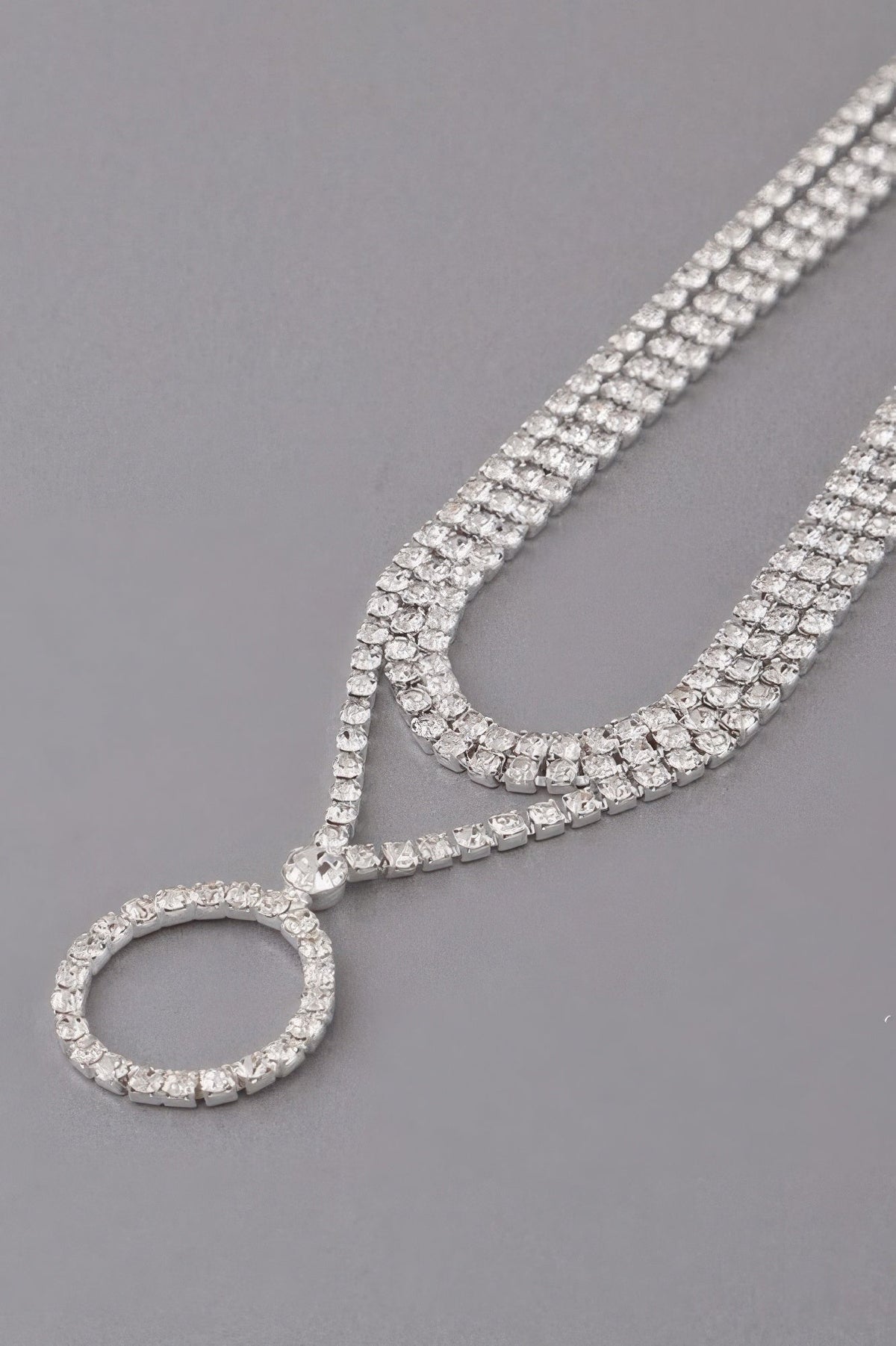 Jeweled Circle Choker Necklace