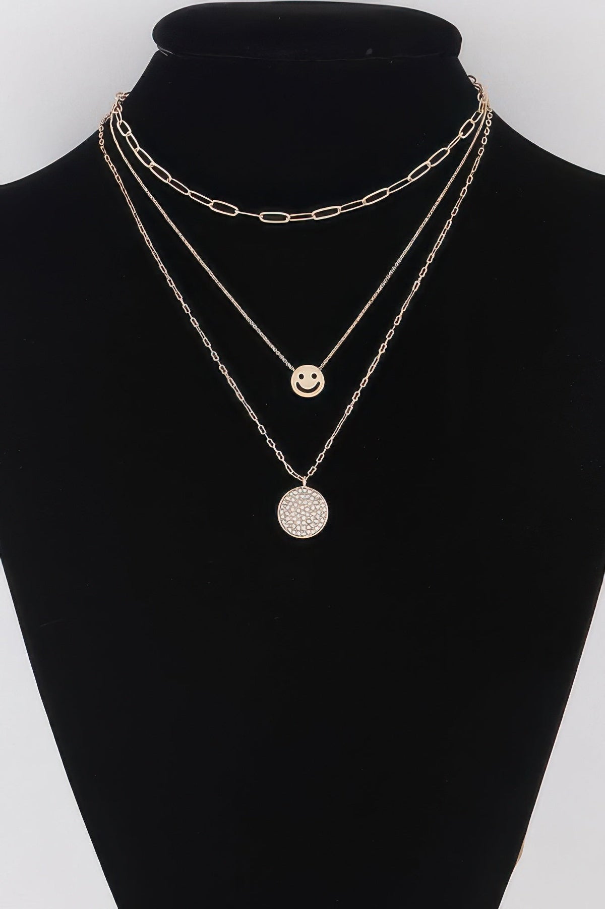 Multi Smiley Face Necklace