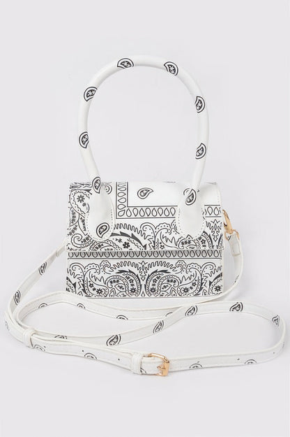 Bandana Single Handle Flap Crossbody Bag