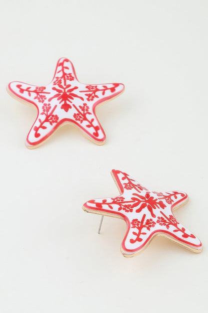 Antique Starfish Stud Earrings