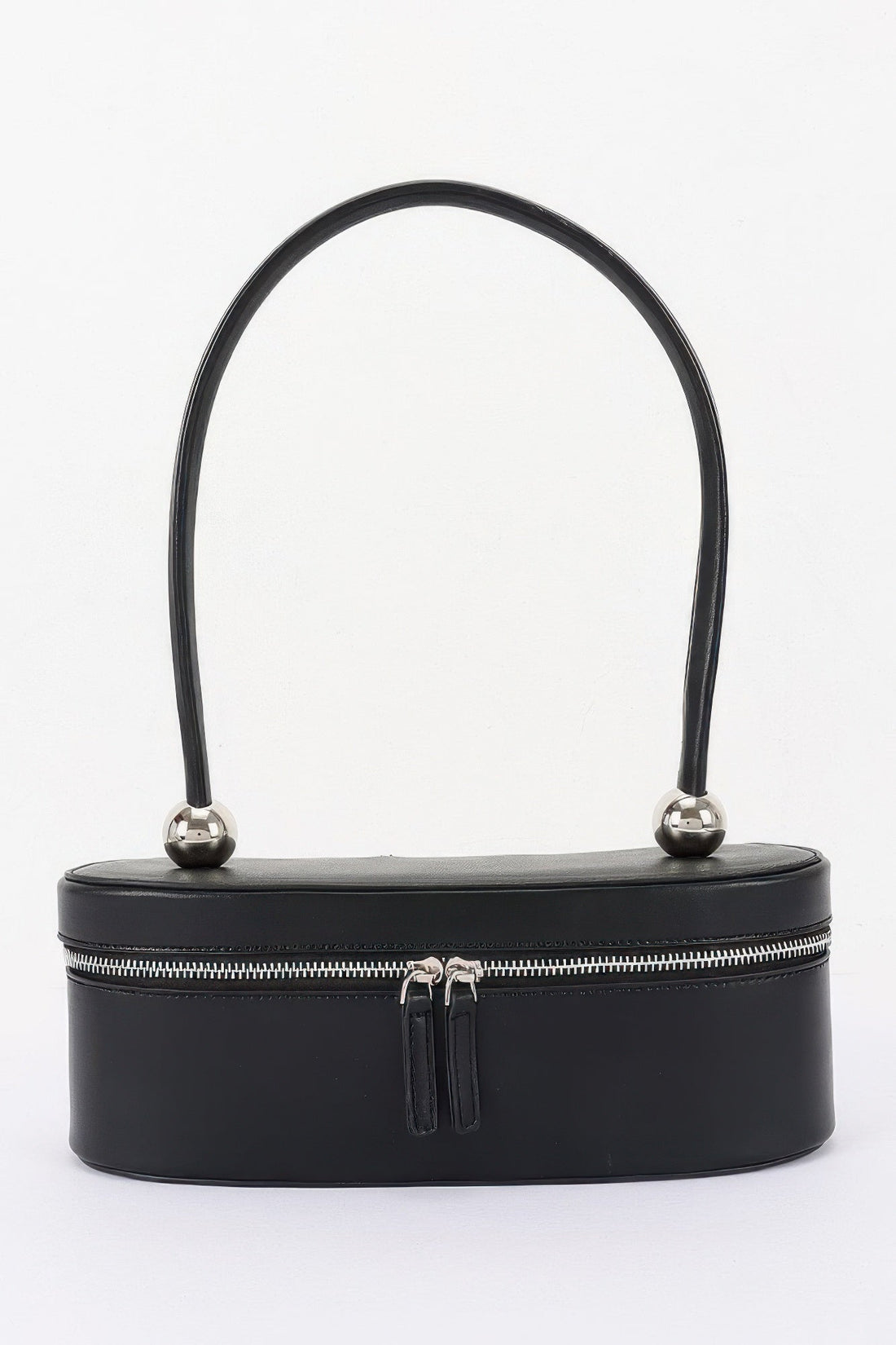 Vegan Leather Long Box Shoulder Bag
