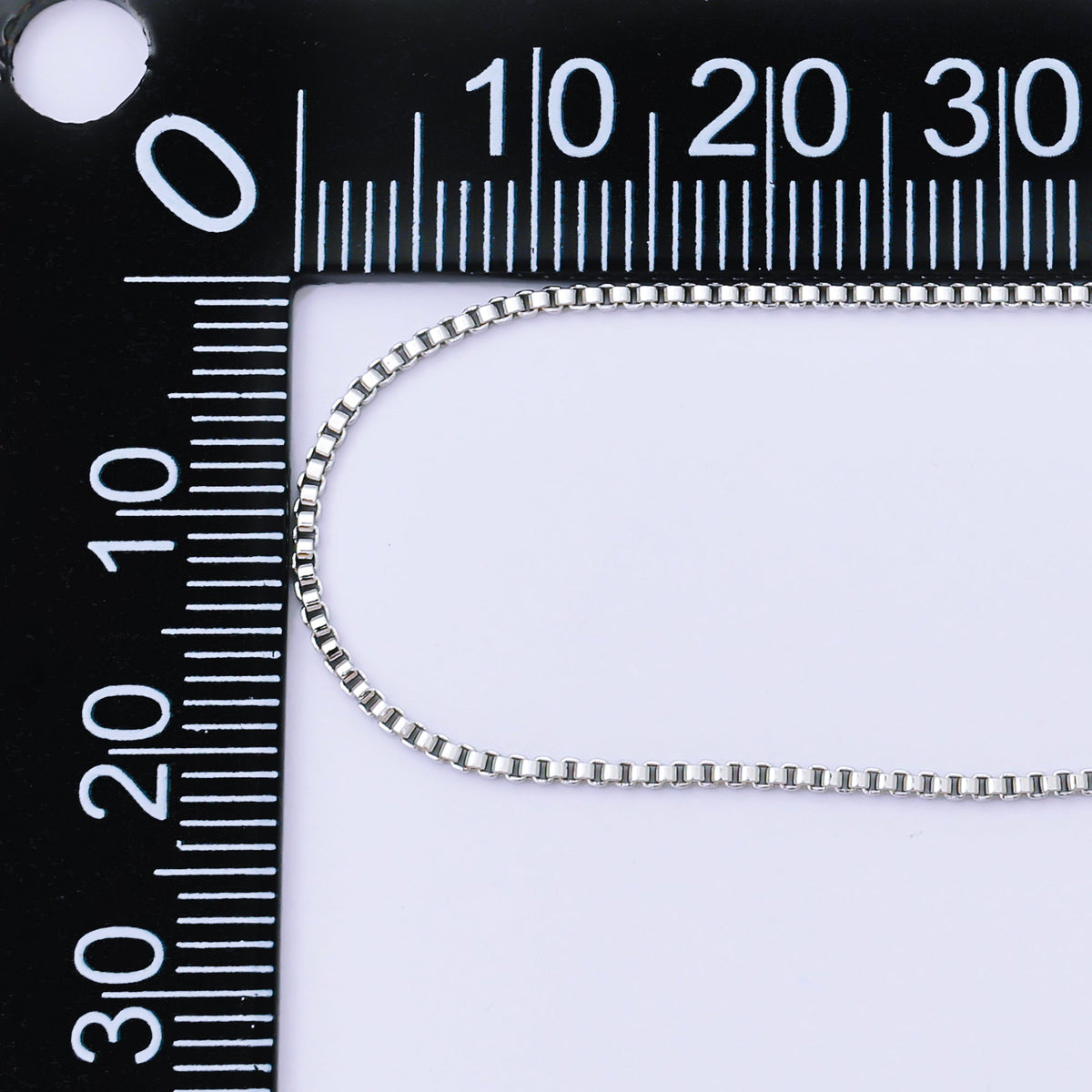 Silver 1mm Classic Ready to Wear Box Chain 16 Inches Necklace | WA-2334