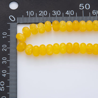 8mm Yellow Citrine Rondelle Natural Gemstone Bead Strand Finding | WA-03791