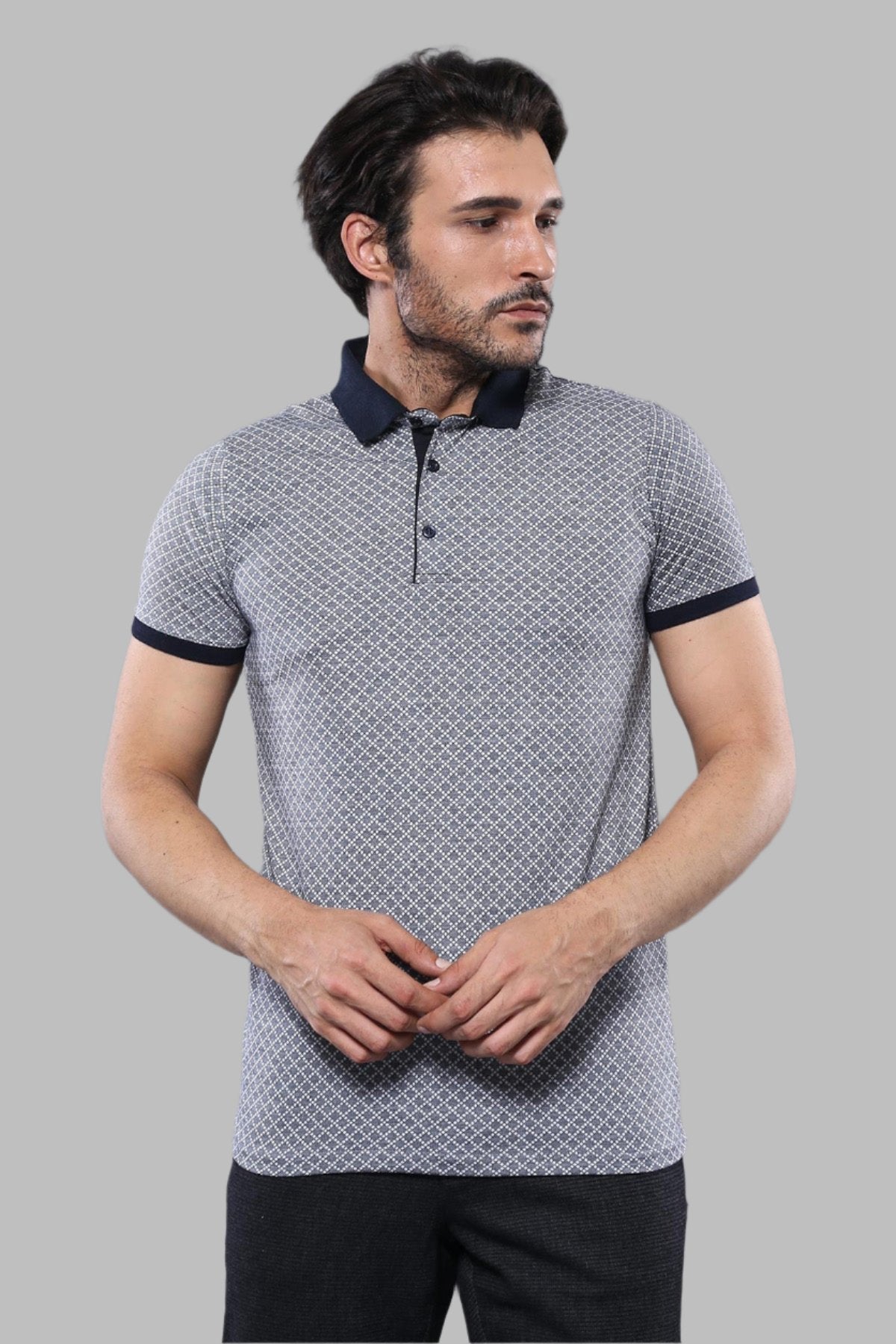 Patterned Grey Men&