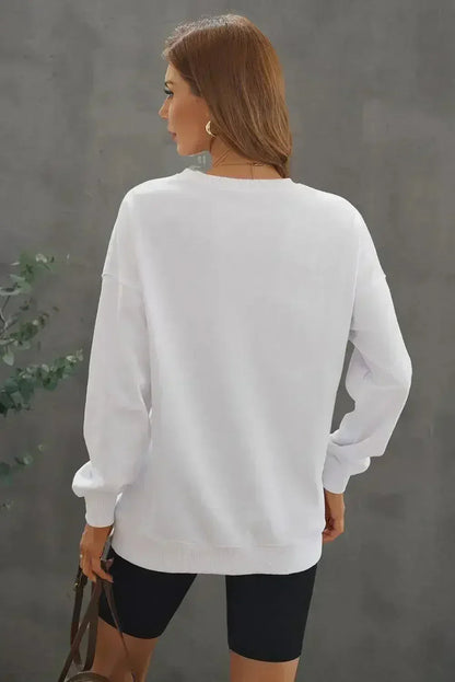 White Oversized Sweatshirt