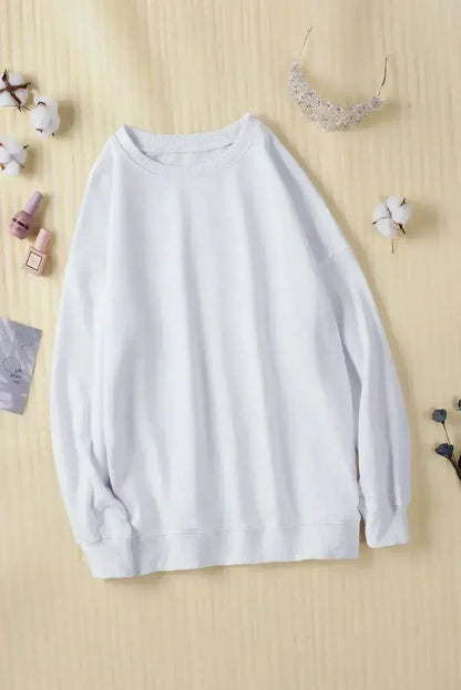 White Oversized Sweatshirt