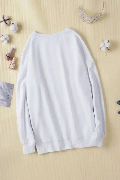 White Oversized Sweatshirt