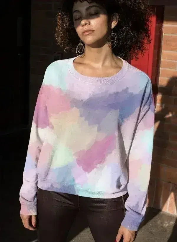 Abstract Pastels Sublimation Sweatshirt | Unique, Stylish &amp; Comfortable