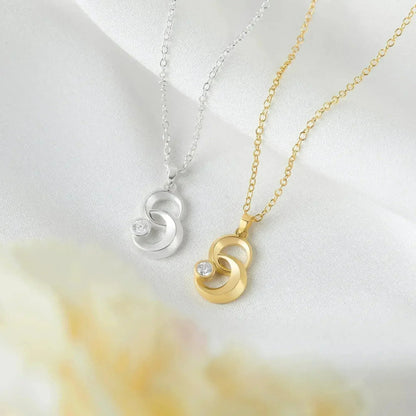 Moon &amp; Star Linked Necklace, White Stone Moon Necklace, Gold Necklace