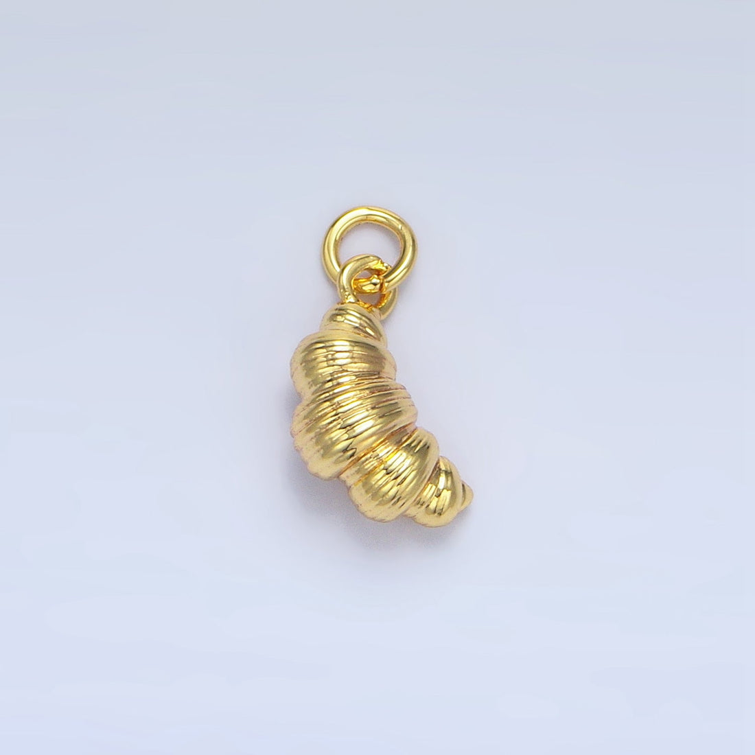 24K Gold Filled Mini Croissant Pastry Multidimensional Minimalist Charm | X599
