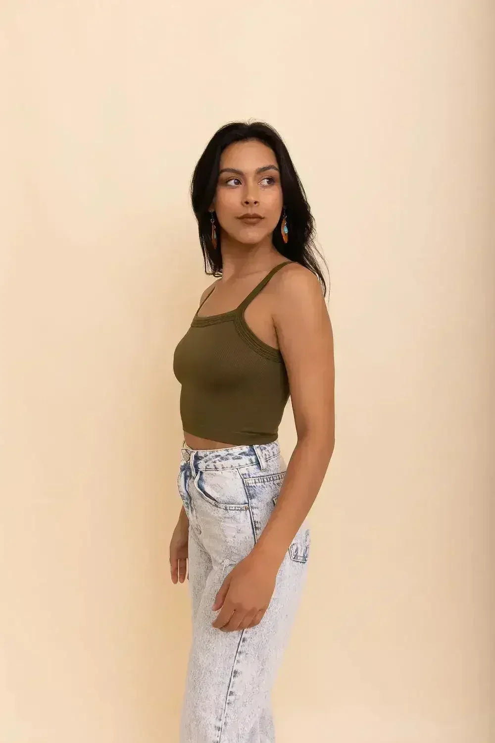 Sleek Comfort Seamless Brami Top - Soft &amp; Stylish