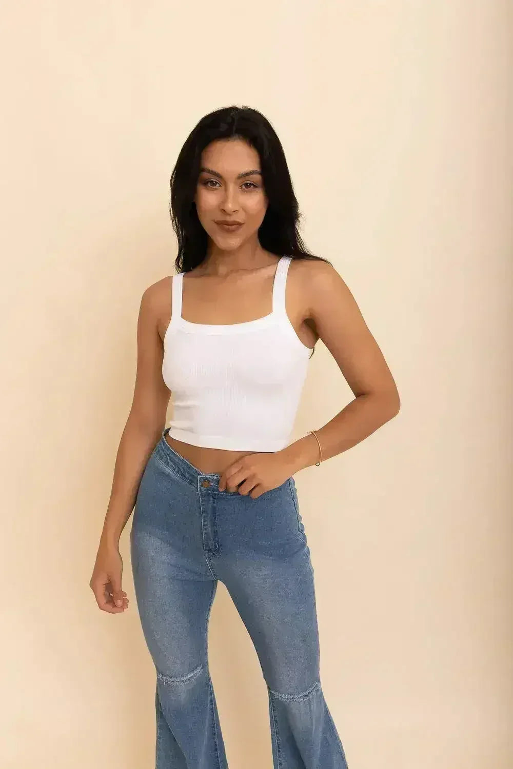Sleek Comfort Seamless Brami Top - Soft &amp; Stylish
