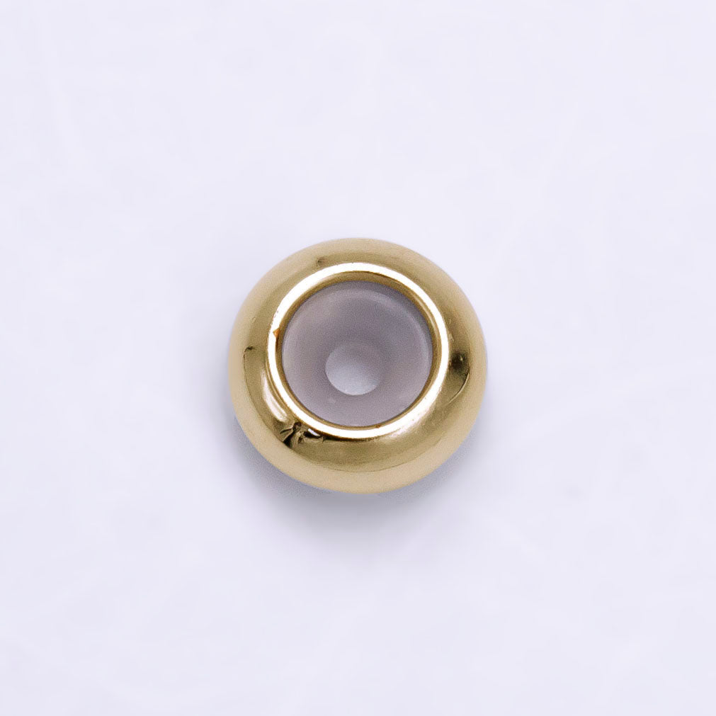 14K Gold Filled 7mm Chain Stopper Slider Jewelry Findings Supply in Gold &amp; Silver | Z906