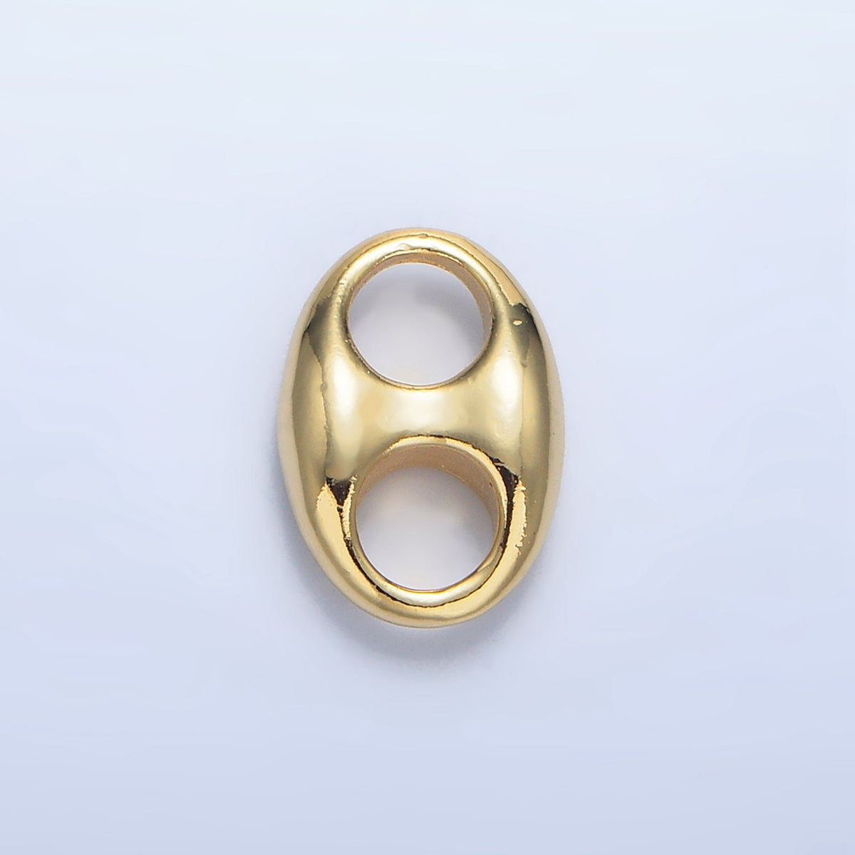24K Gold Filled 13.5mm Minimalist Anchor Mariner Link Charm in Gold &amp; Silver | Z982