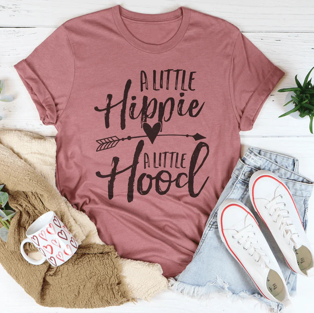A little hippie a little hood Tee