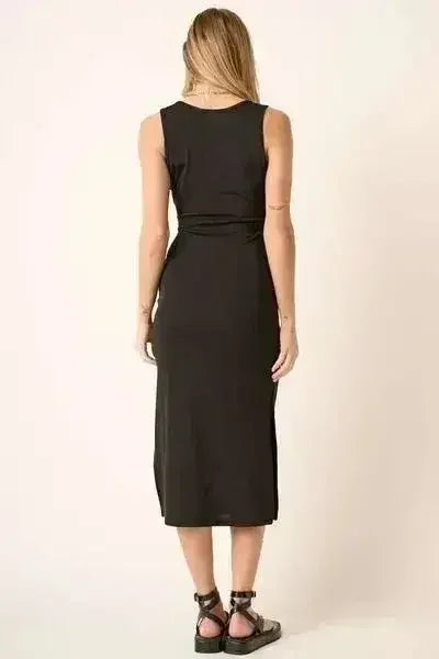 Side Slit Midi Tank Dress - Comfortable &amp; Stylish | Femstylo