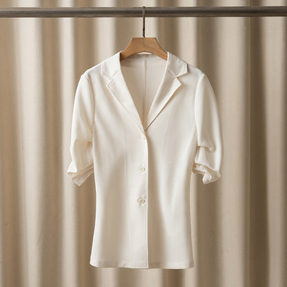 Womens Fashionable Versatile Waist-cinching Blazer