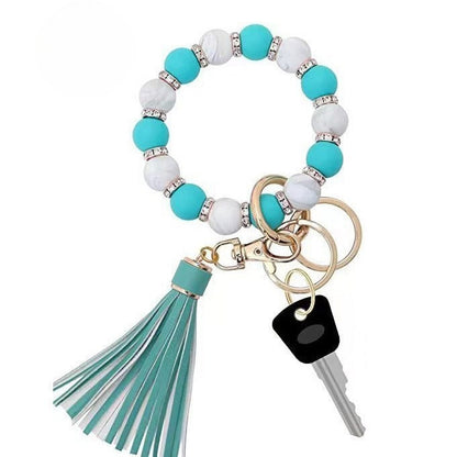 PU Tassel Keychain Women&
