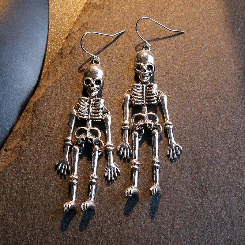 Skeleton Alloy Earrings for Stylish and Unique Looks