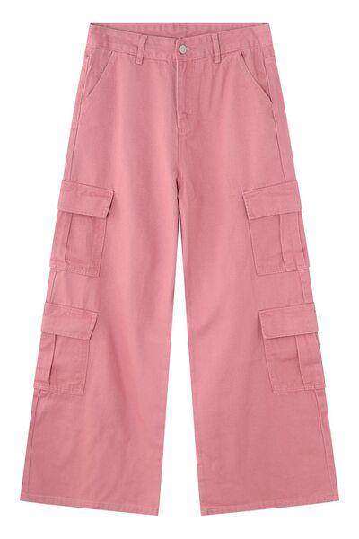 Wide Leg Cargo Jeans for Stylish Comfort and Fit