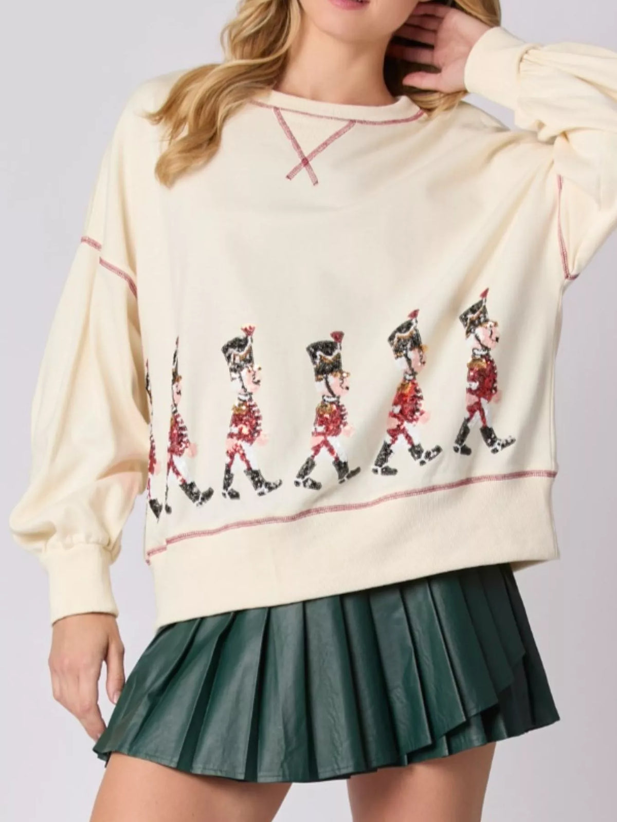 Christmas Marching Band Sequin Sweatshirt