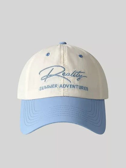 Letter Embroidered Adjustable Baseball Cap