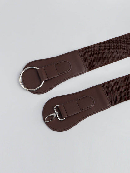 PU Elastic Wide Belt for Comfortable Fashion Fit