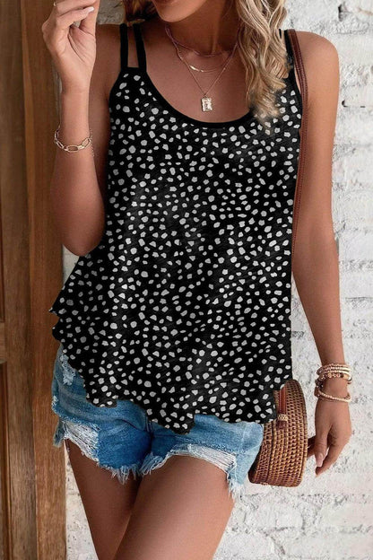 Stylish Printed Round Neck Cami for Everyday Wear