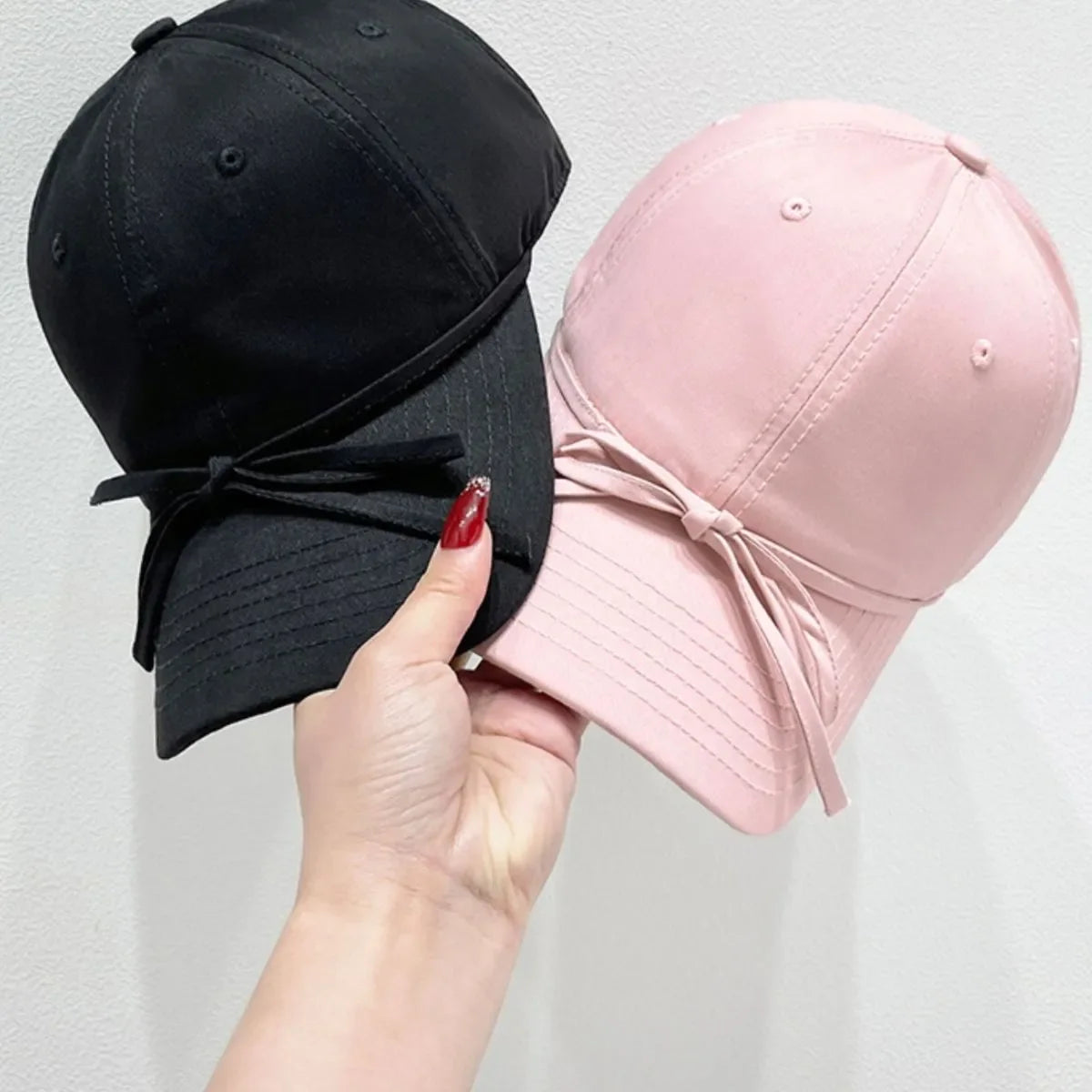 Bow Solid Color Baseball Cap