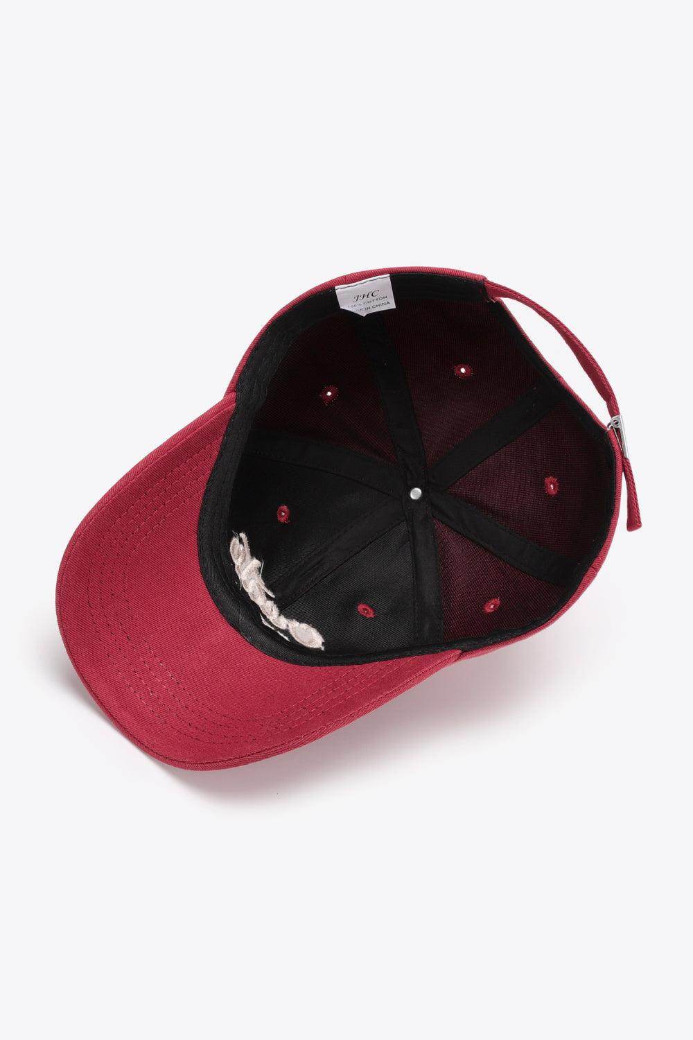CREATE NEW LIFE Adjustable Cotton Baseball Cap for All Sizes