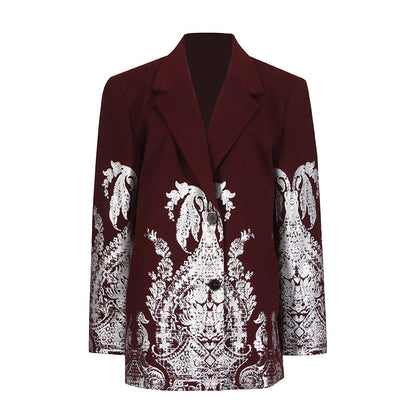 Stylish Petite Blazer Commuter Suit Jacket