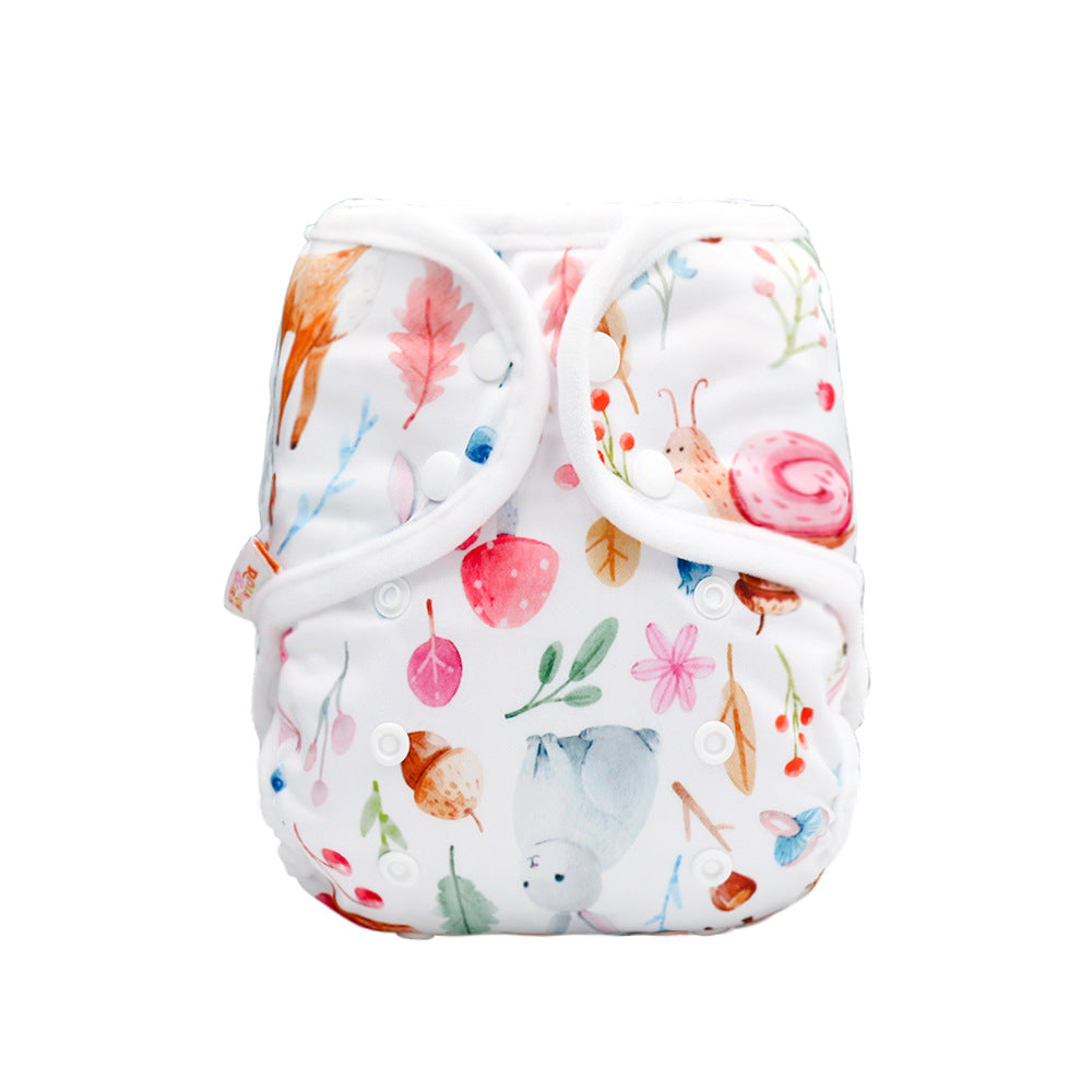 Rainbo&amp;Iris Cute Fashion Cloth Diaper Cover With Rainbow Print Baby Gift Accessory