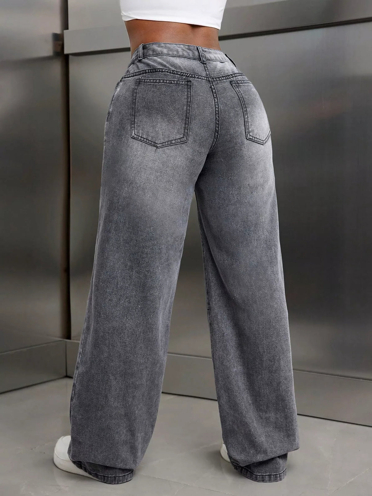 High Waist Wide Leg Jeans