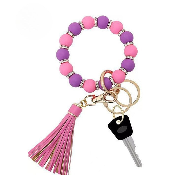 PU Tassel Keychain Women&