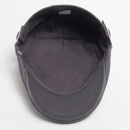 Autumn And Winter Corduroy With Two Hats