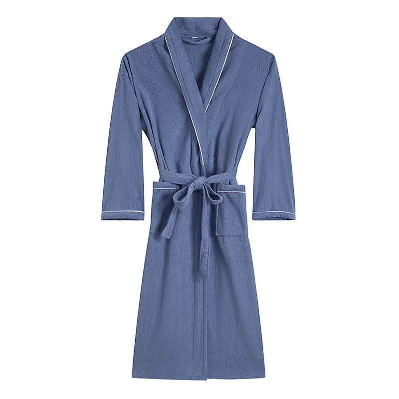 Towel Material Bathrobe Men&
