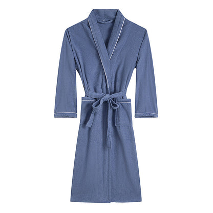 Towel Material Bathrobe Men&